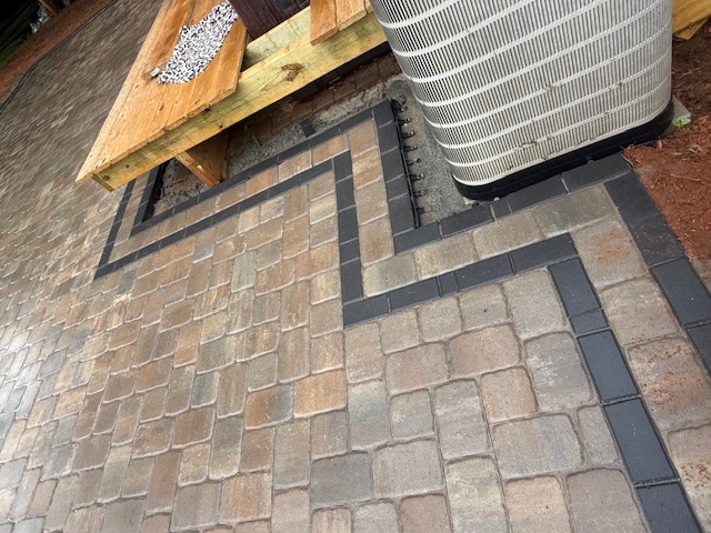 Paver Detail project by Andrew's Landscaping in the Charlotte NC area