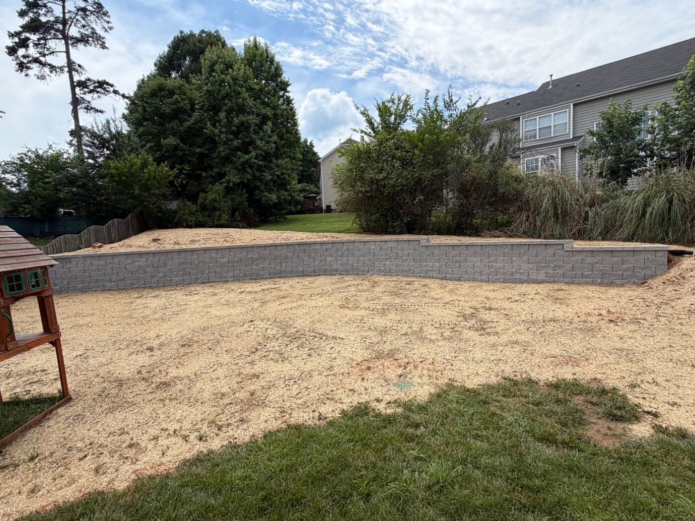 Grading & Land Leveling by Andrew's Landscaping in the Charlotte NC area